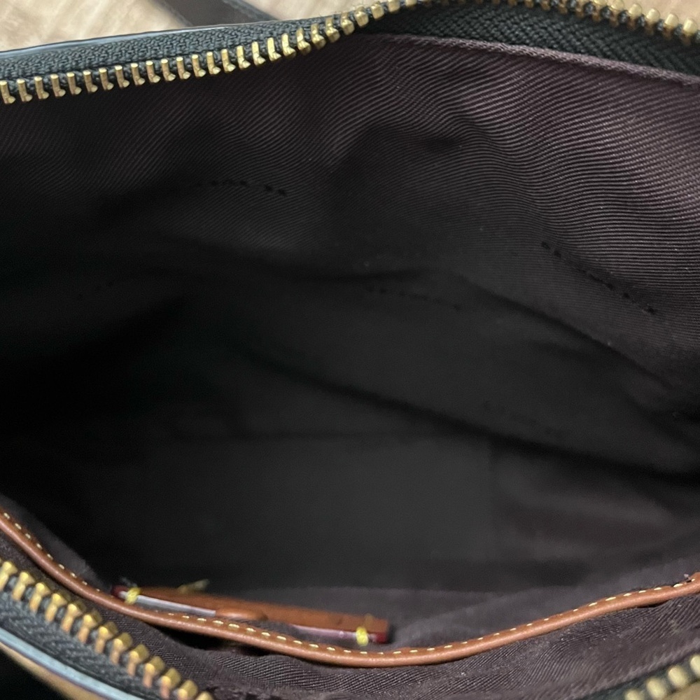Coach Chaise Black Crossbody Bag with Gold Accents C8483 - Picture 9 of 16